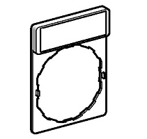 Schneider Electric XB6 Legend plate; w/ blank legend insert; black or red
